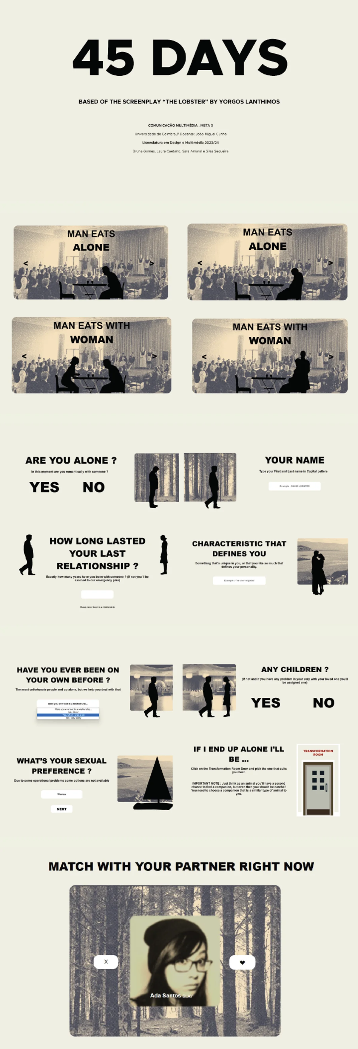 45 Days Website presentation